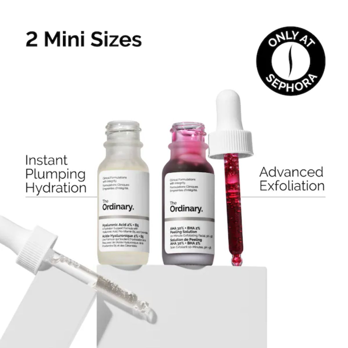 THE ORDINARY - Set The Resurface & Hydrate con ácido hialurónico + AHA 30ml The Ordinary