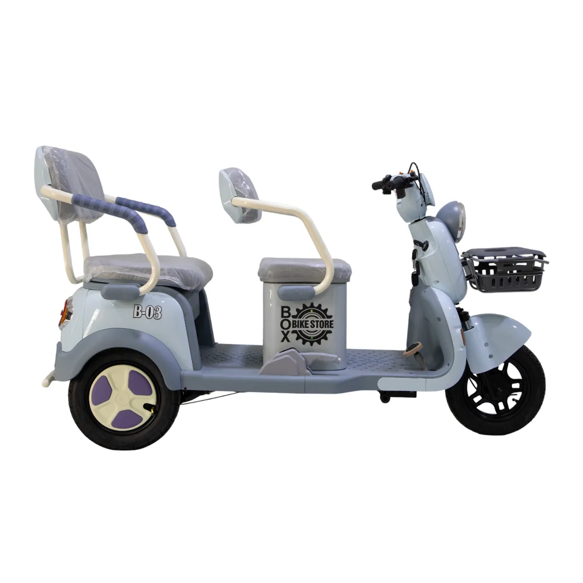 BOX BIKE - Trimoto Box Modelo B-03 color Celeste