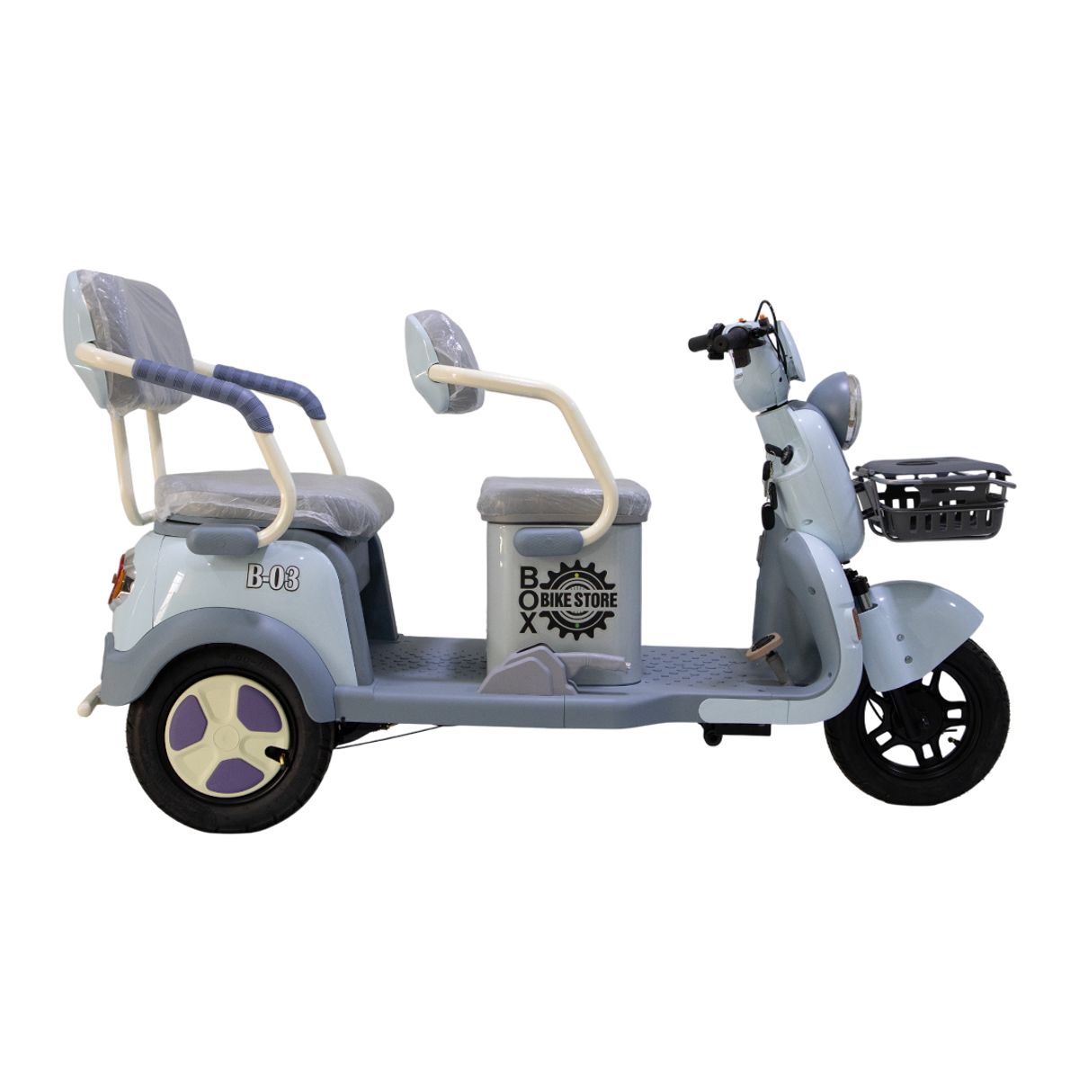 BOX BIKE - Trimoto Box Modelo B-03 color Celeste
