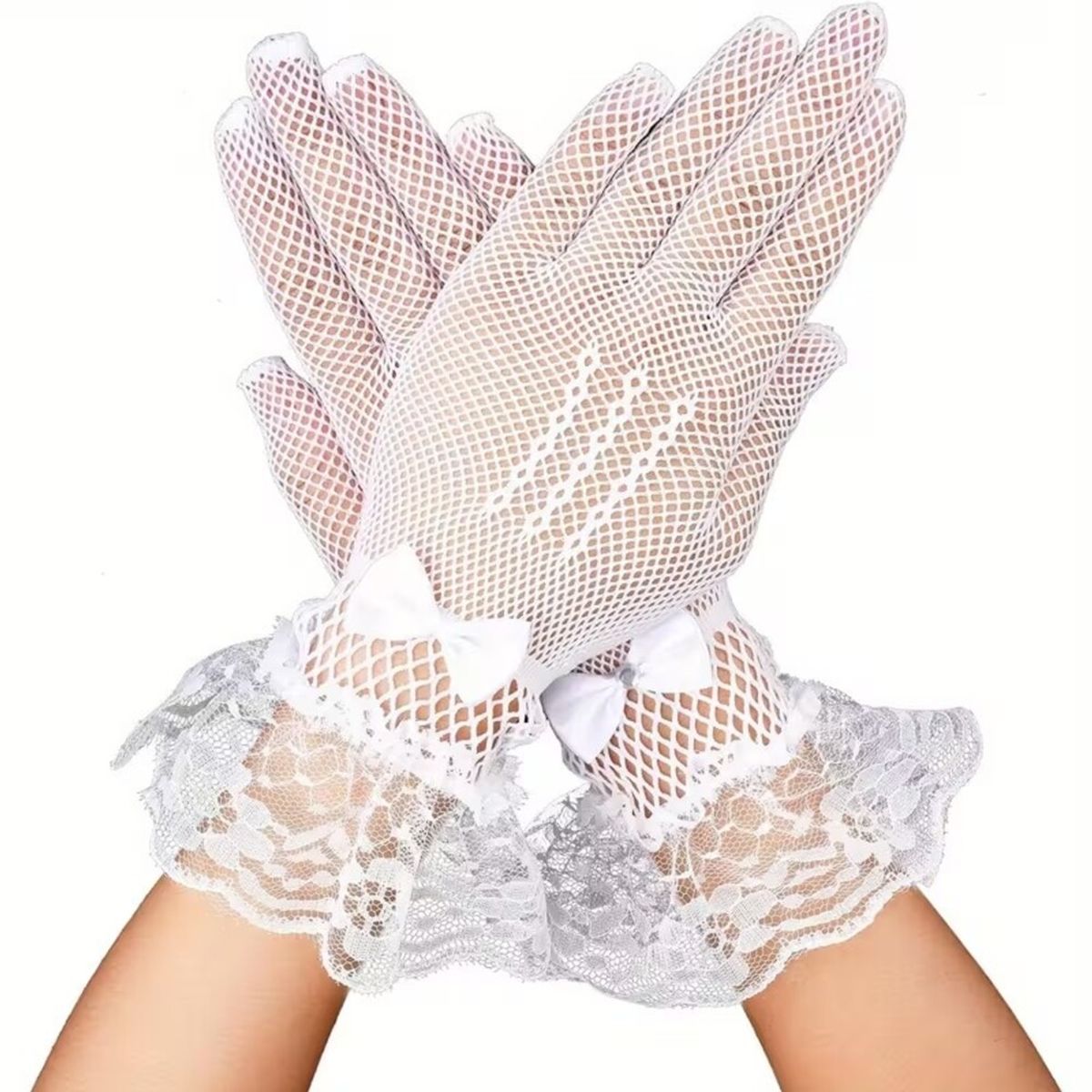 GENERICO - GUANTES BLANCO PARA NIÑA PRIMERA COMUNION