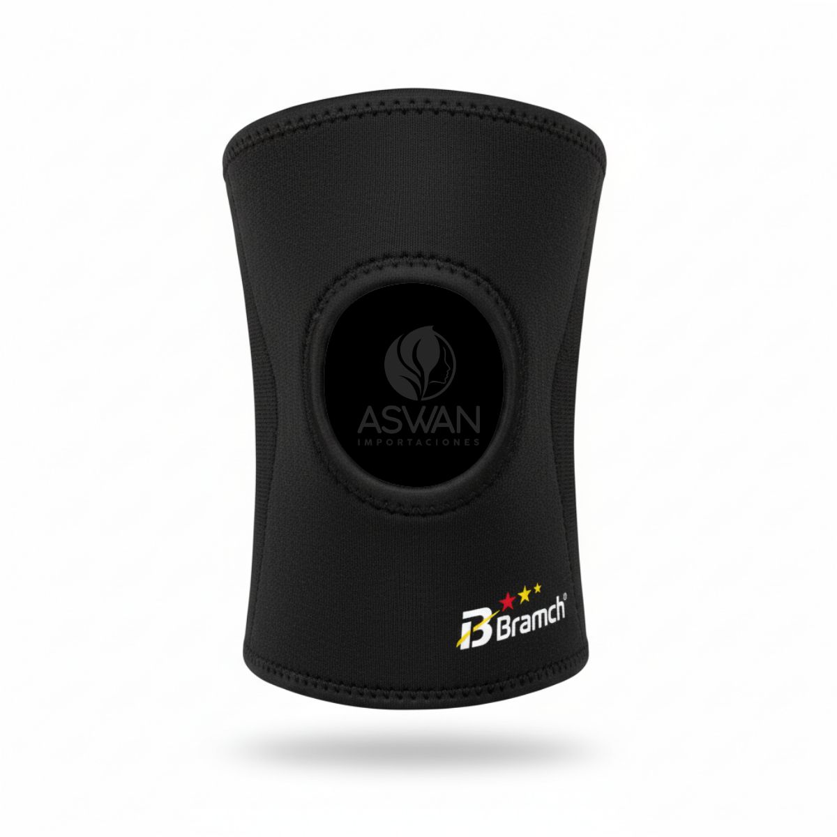 GENERICO - Rodillera con Abertura Negro XL - Bramch