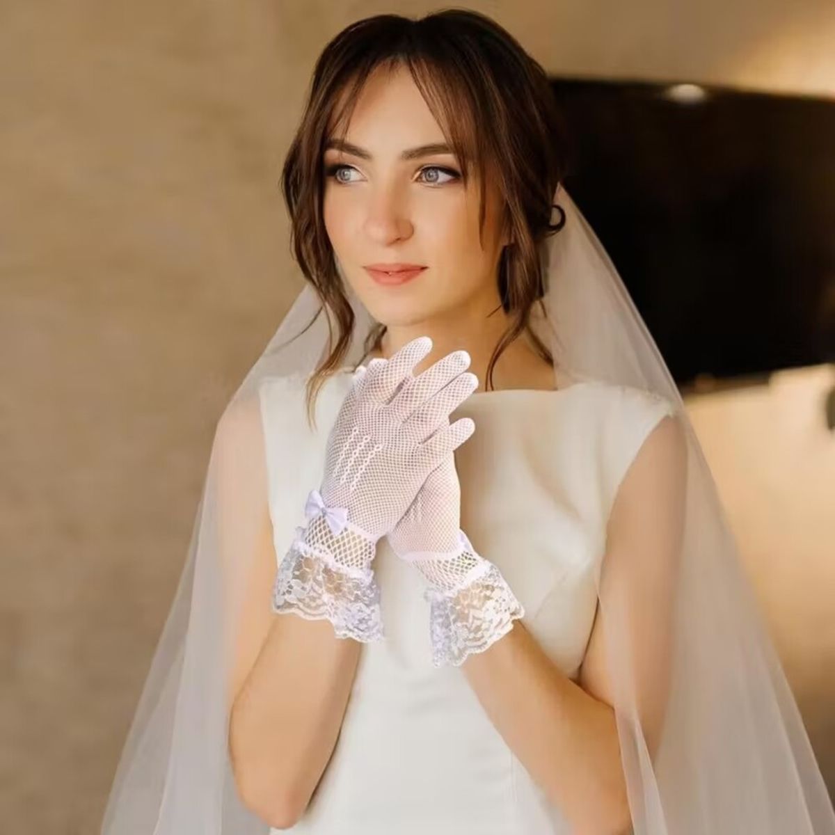 GENERICO - GUANTES BLANCO PARA BODAS