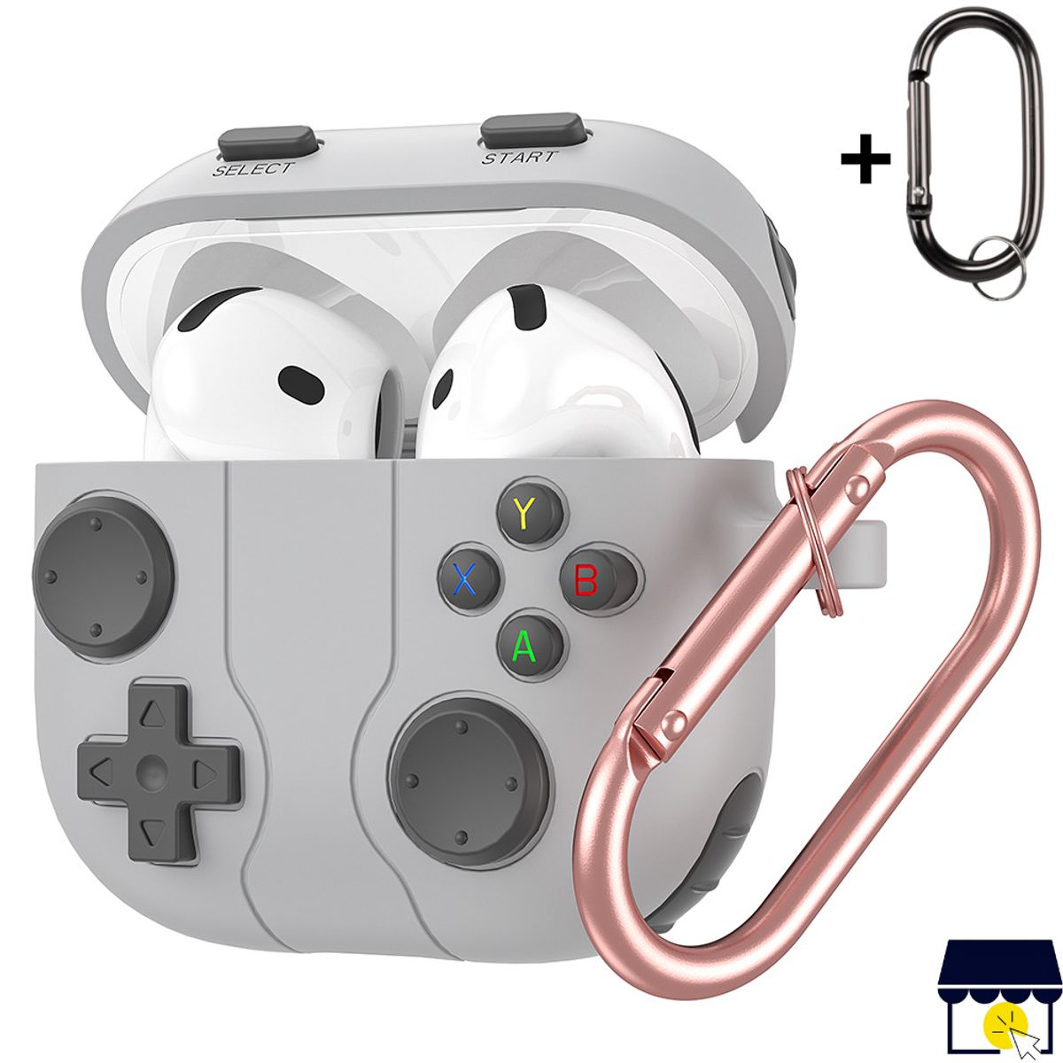 GENERICO - Case funda de silicona para Airpods Pro 1 y 2 Gen - Gris