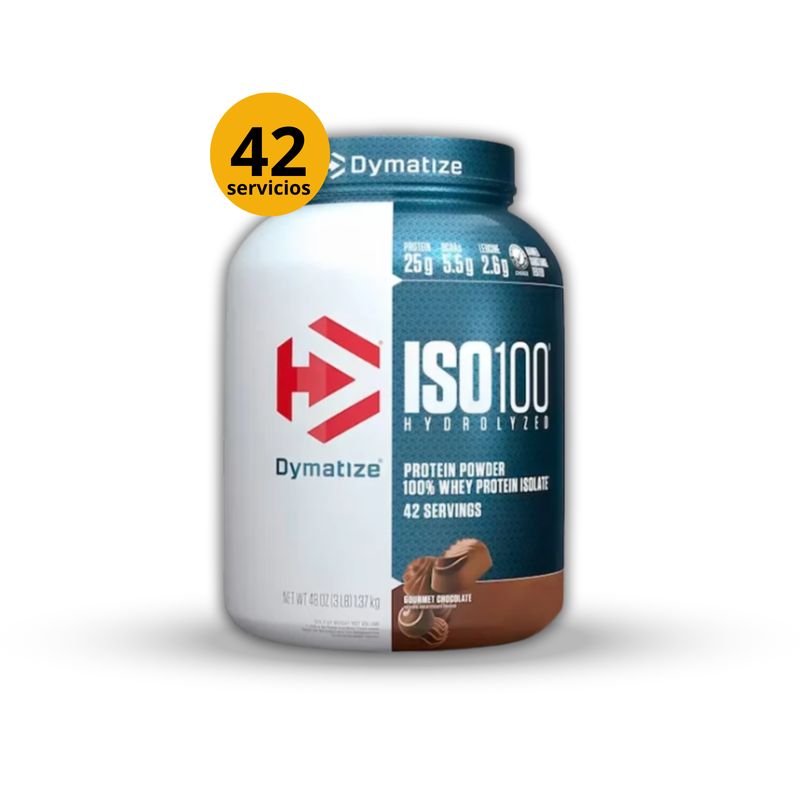 DYMATIZE - ISO100 3LB CHOCOLATE GOURMET PROTEÍNA ISOLATADA HIDROLIZADA