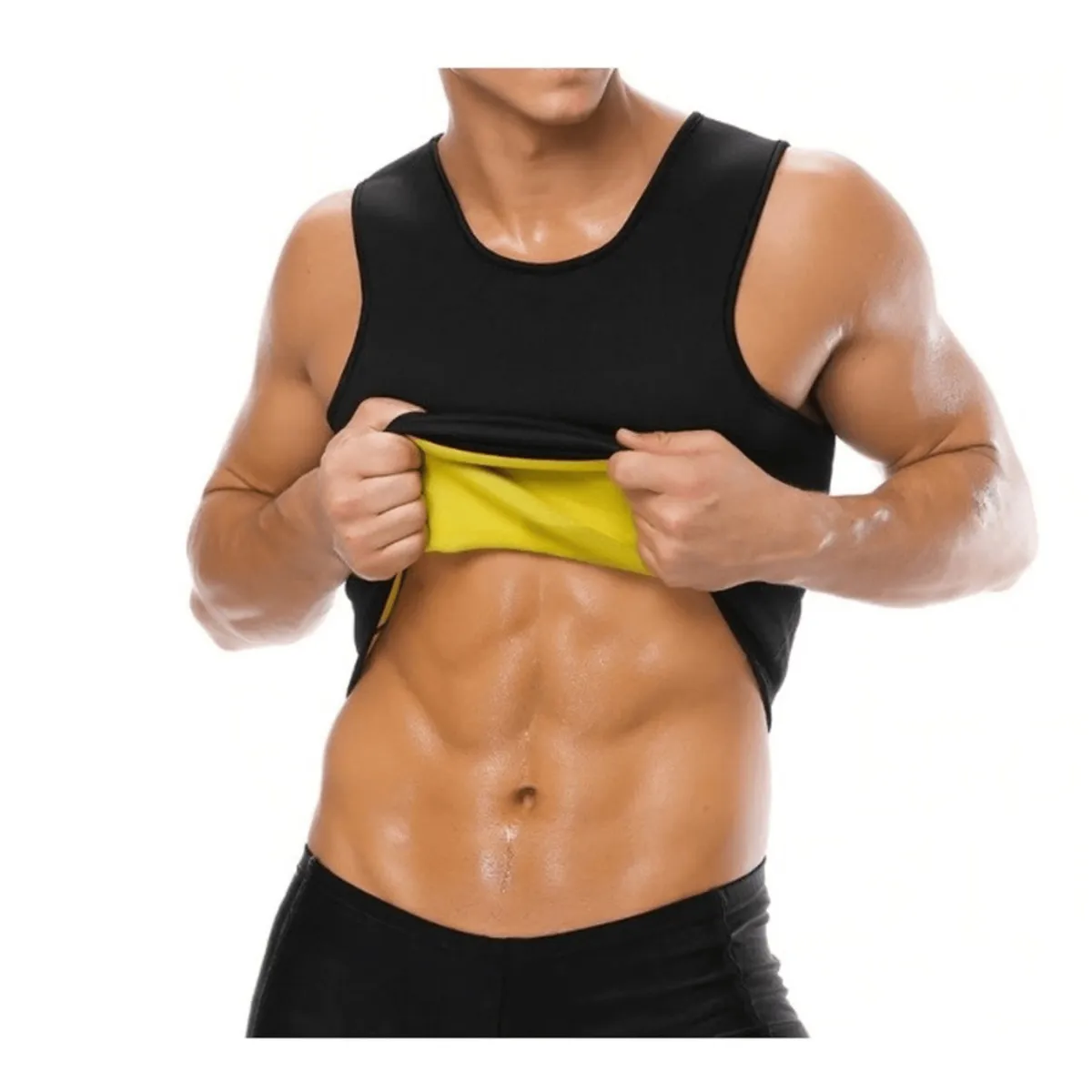 ALPHA GYM - Chaleco reductor efecto térmico para varón chaleco de neopreno