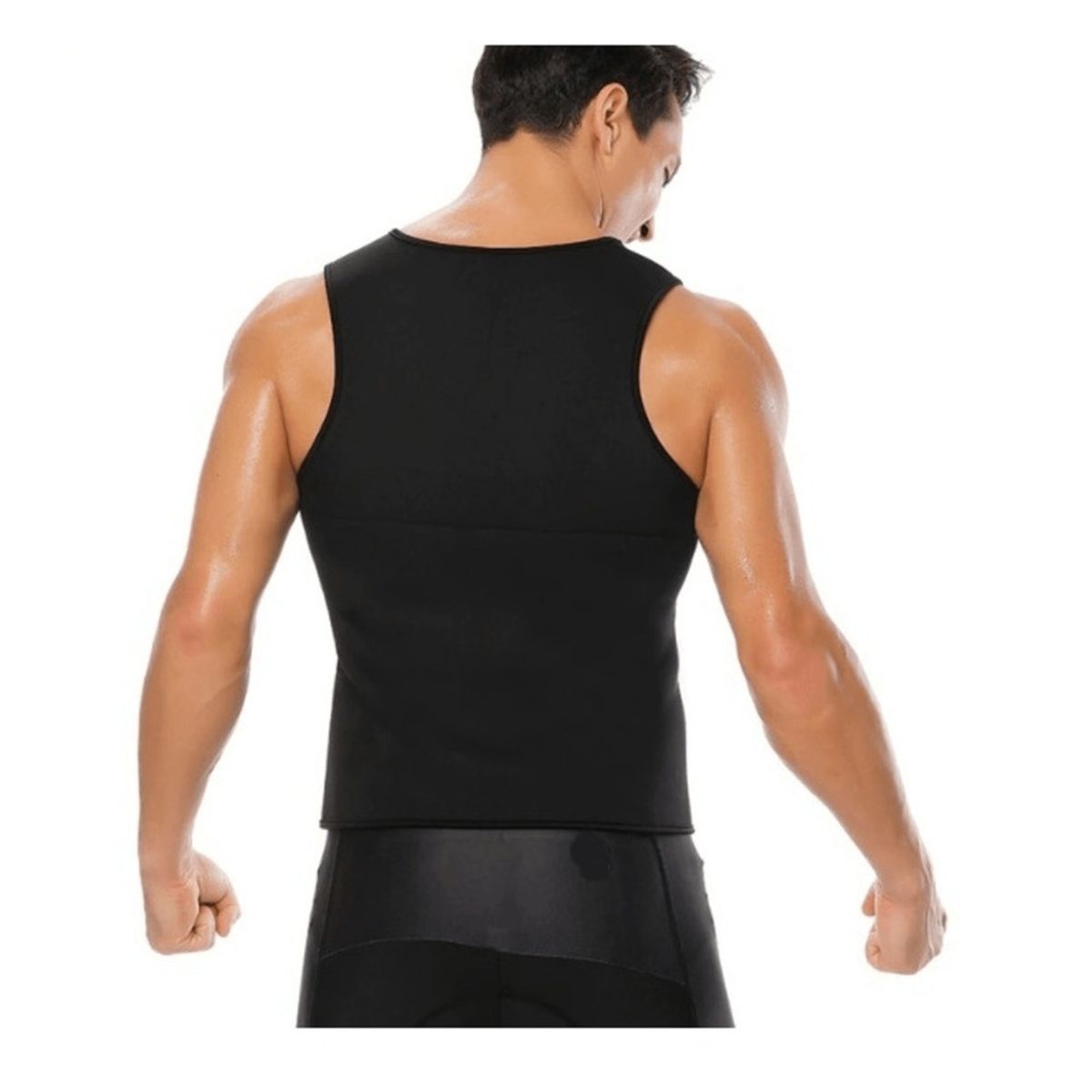 ALPHA GYM - Chaleco reductor efecto térmico para varón chaleco de neopreno