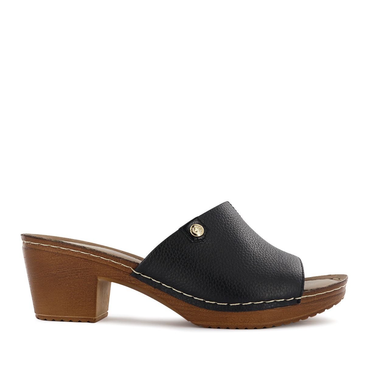 ECCO - Sandalia Ecco Cuero Mujer Mika17 Negro