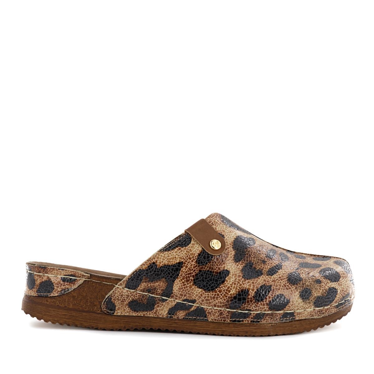 ECCO - Zueco Ecco Cuero Folia Mujer Patty30 Animal Print