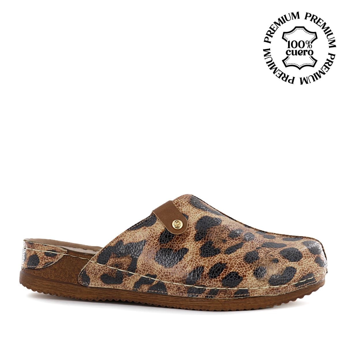ECCO - Zueco Ecco Cuero Folia Mujer Patty30 Animal Print