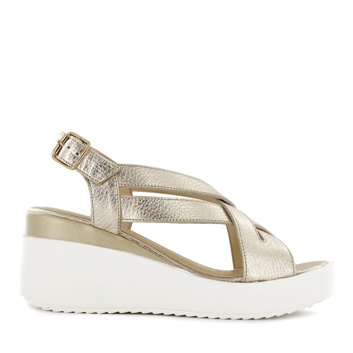 ECCO - Sandalia Ecco Cuero Folia Mujer Jaspe09 Oro