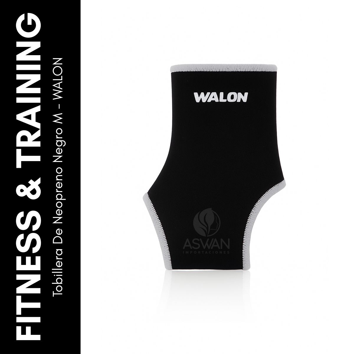 GENERICO - Tobillera De Neopreno Negro M - WALON