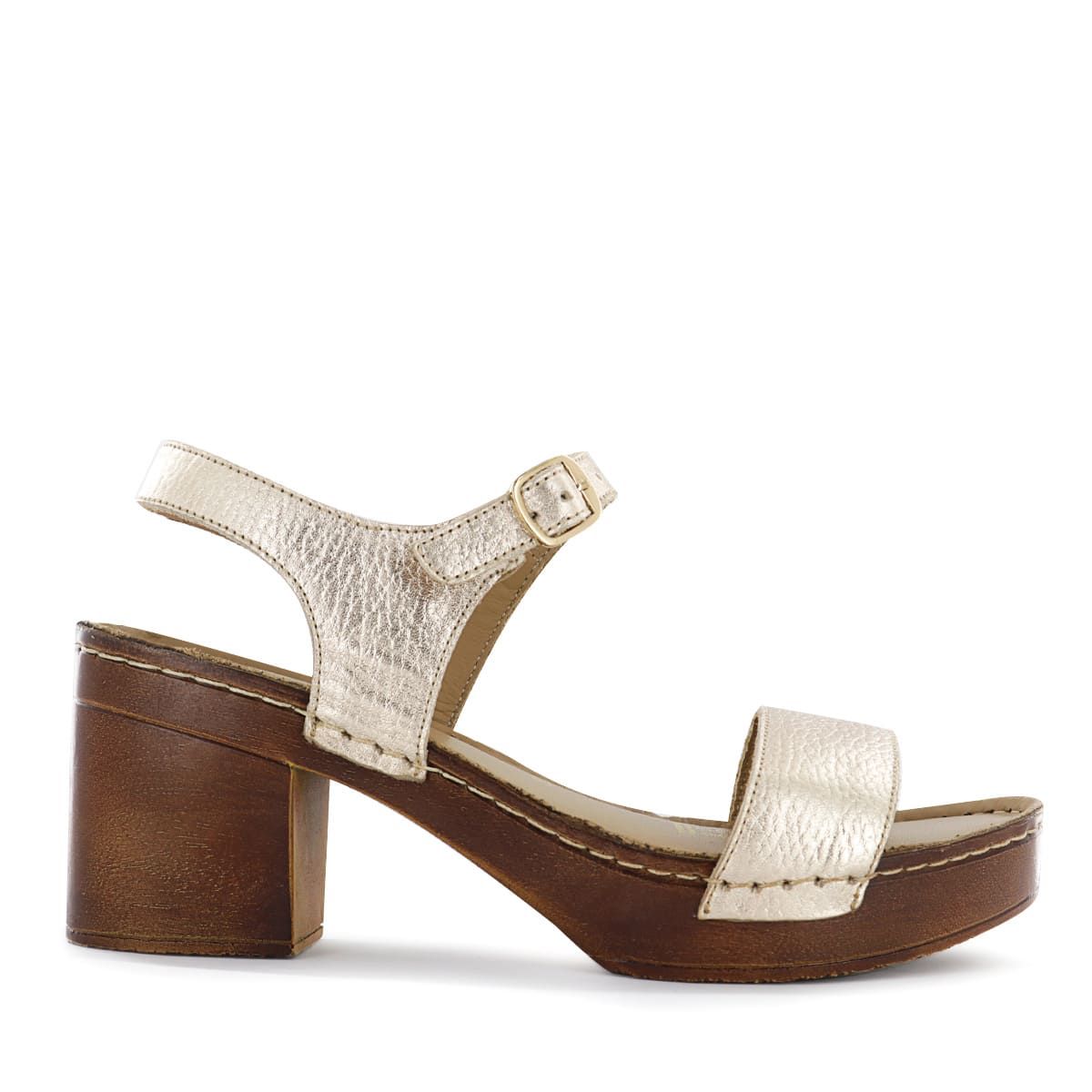 ECCO - Sandalia Ecco Cuero Folia Mujer Telma06 Oro