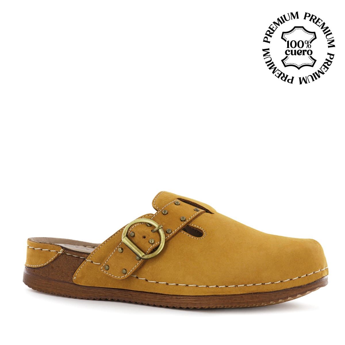 ECCO - Zueco Ecco Nobuck Mujer Patty27 Mostaza