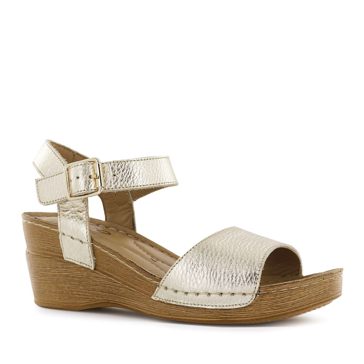 ECCO - Sandalia Ecco Cuero Folia Mujer Stella04 Oro