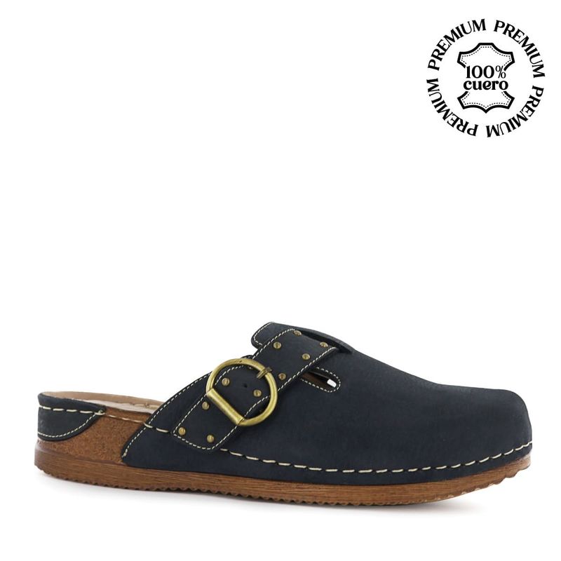 ECCO - Zueco Ecco Nobuck Mujer Patty27 Azul Marino