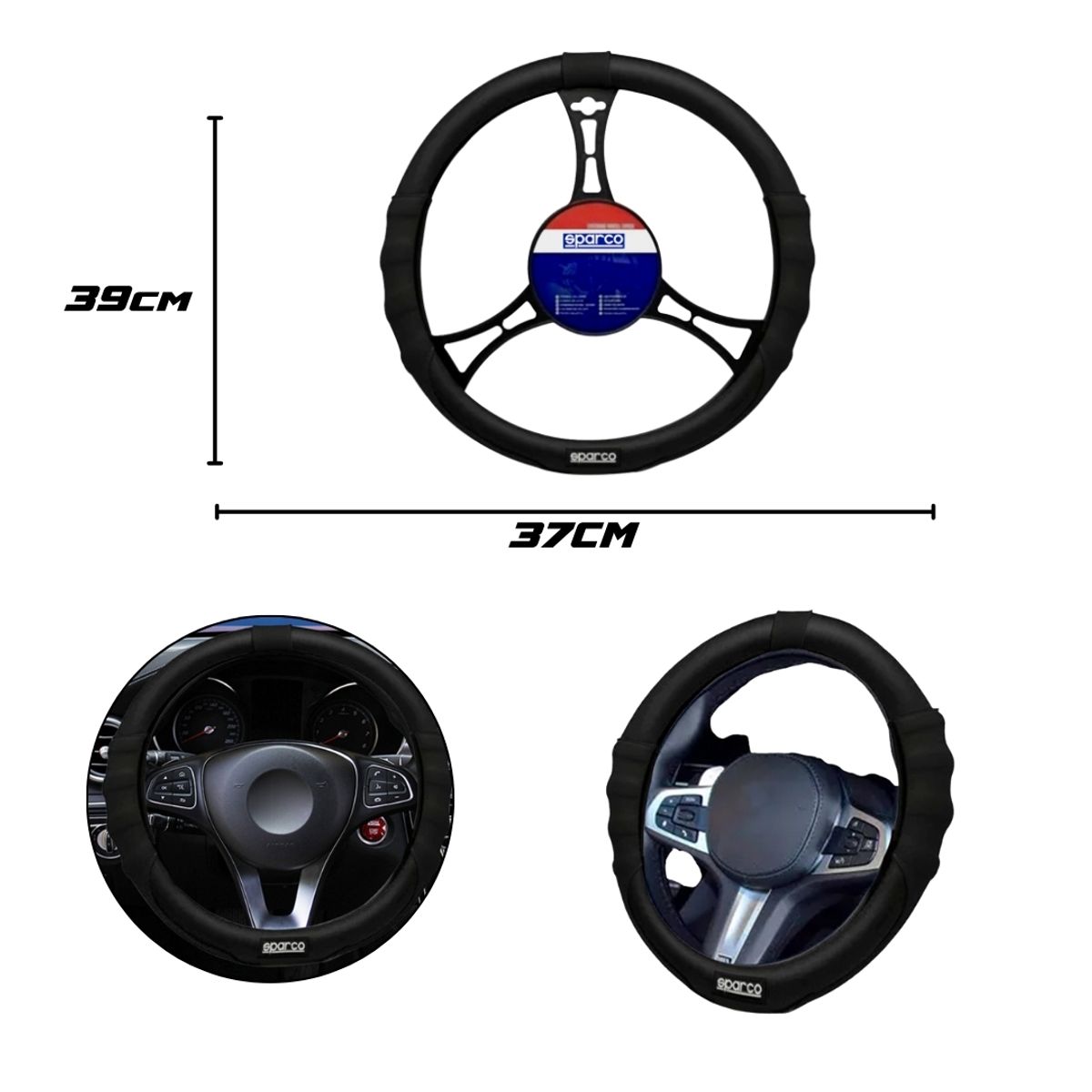 SPARCO - FUNDA TIMON SPARCO NEGRO GAMUZA SPS130BK