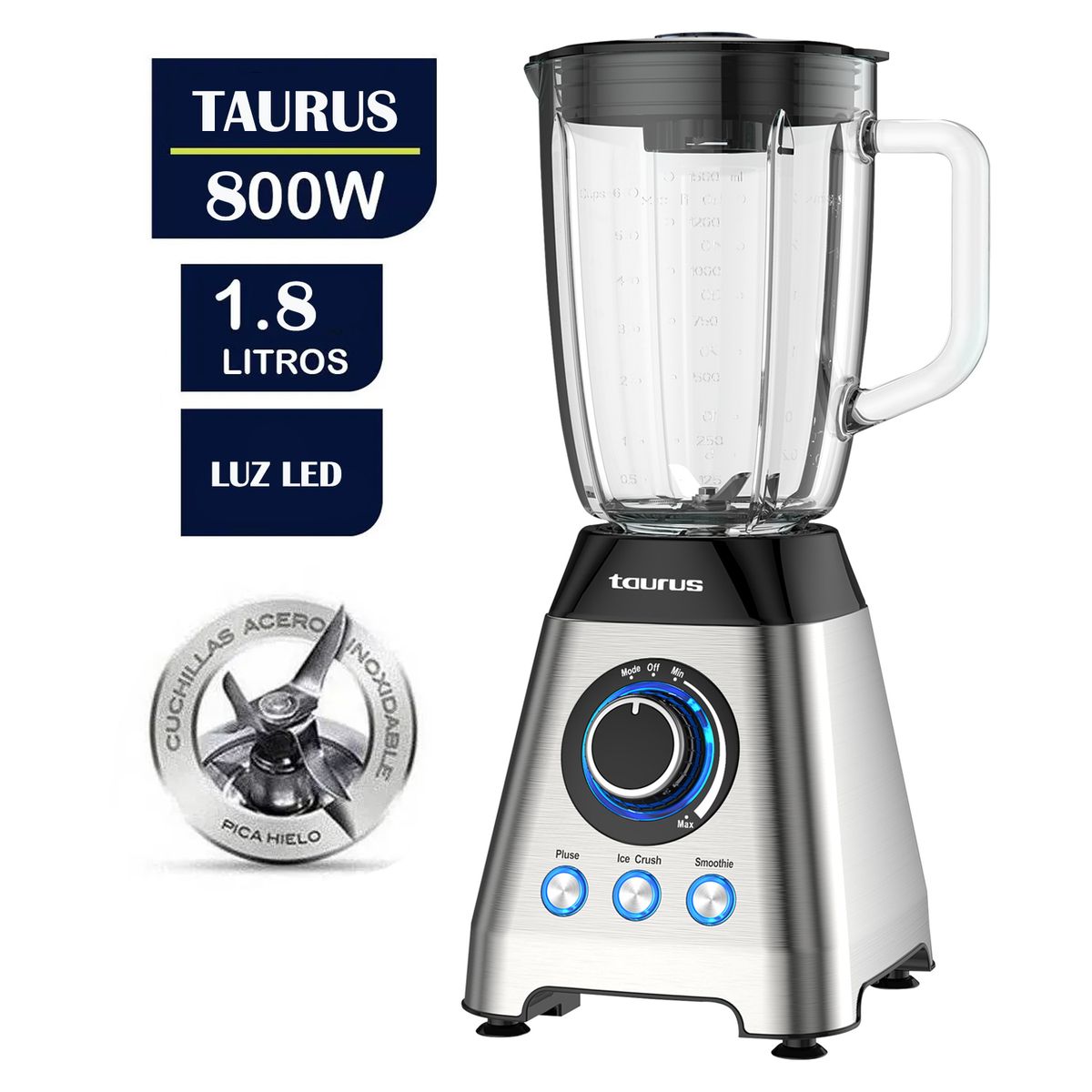 TAURUS - Licuadora Taurus EXPERT 800 1.8 Litros 800 Watts