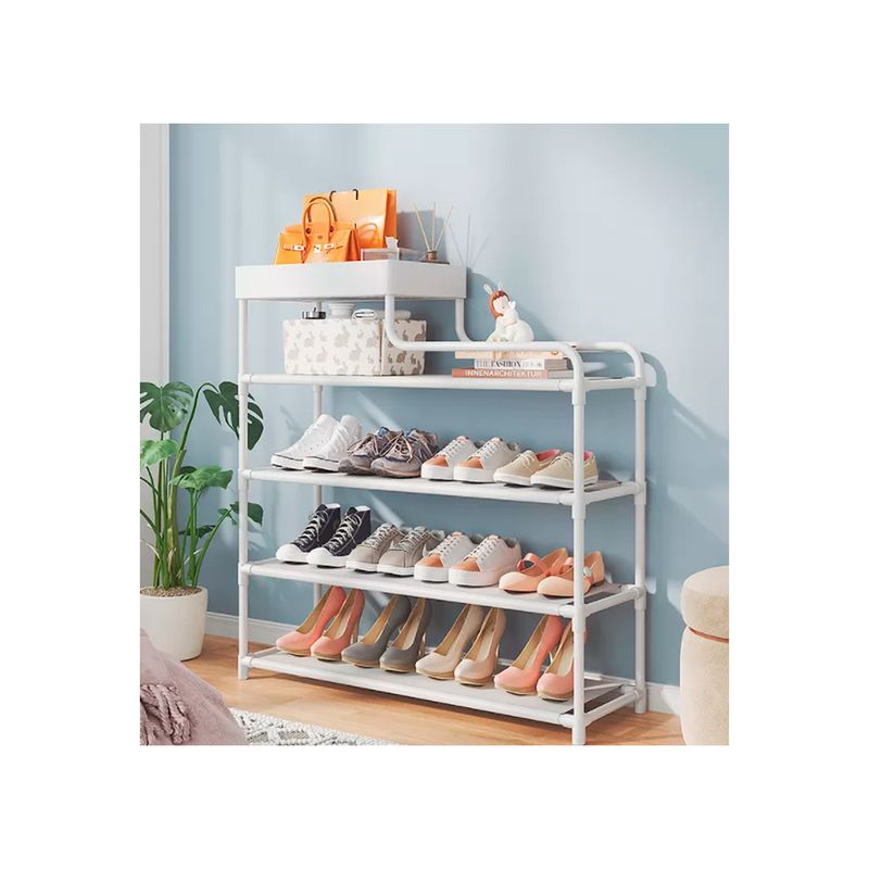 GENERICO - Zapatera Estante Organizador De 5 Niveles 80CM New Blanco