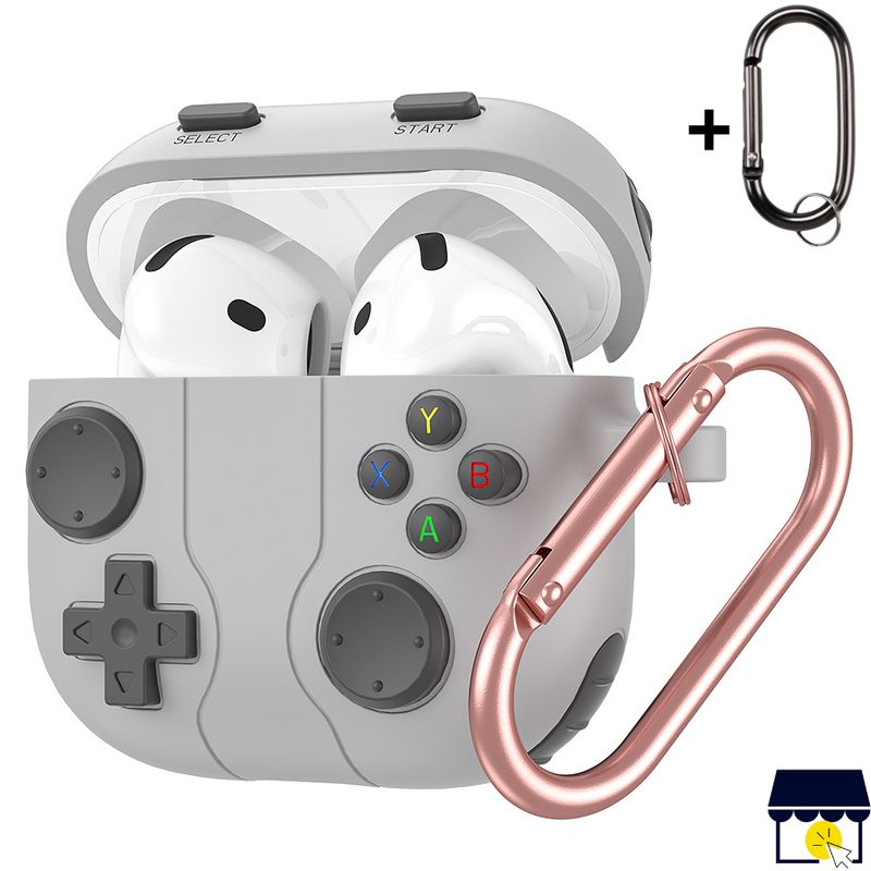 GENERICO - Case funda de silicona para Airpods 4 Gen - Gris