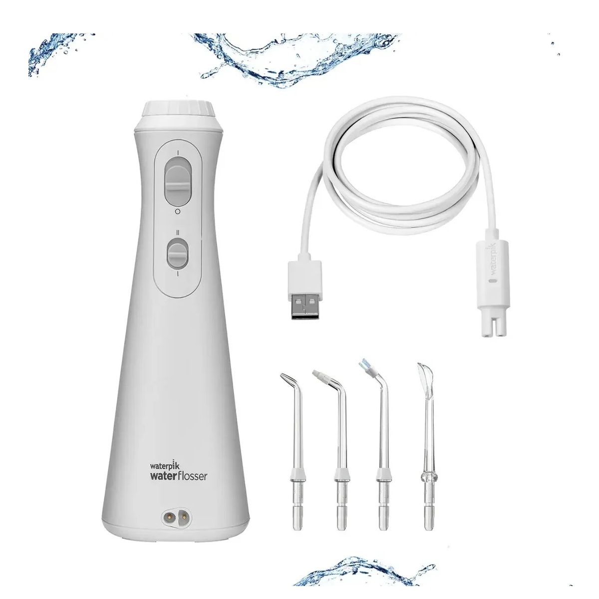 WATERPIK - Irrigador Bucal Waterpik Plus Inalambrico 4 Boquillas 2nivel
