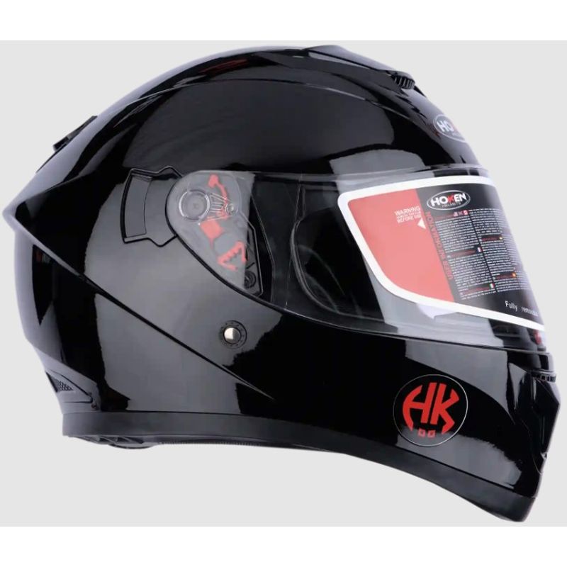 GENERICO - CASCO MOTO HOKEN 834 NEGRO BRILLO
