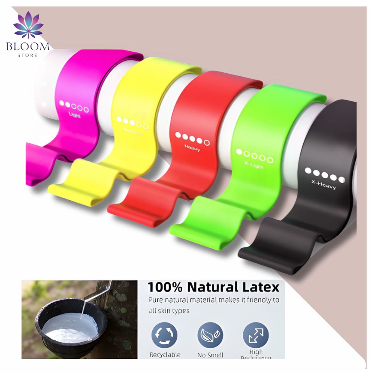 MYGYM HOME EQUIPMENT - SET DE 3 BANDAS RESISTENCIA ELÁSTICA DE TELA MULTIFUNCIONAL