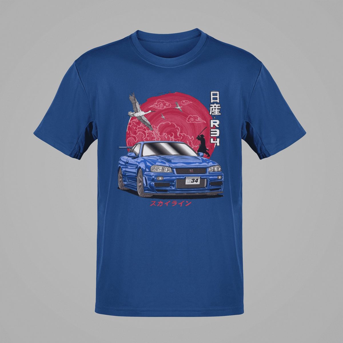 GENERICO - Camiseta Nissan GTR34 Skyline Polo Auto Tunning JDM Algodon