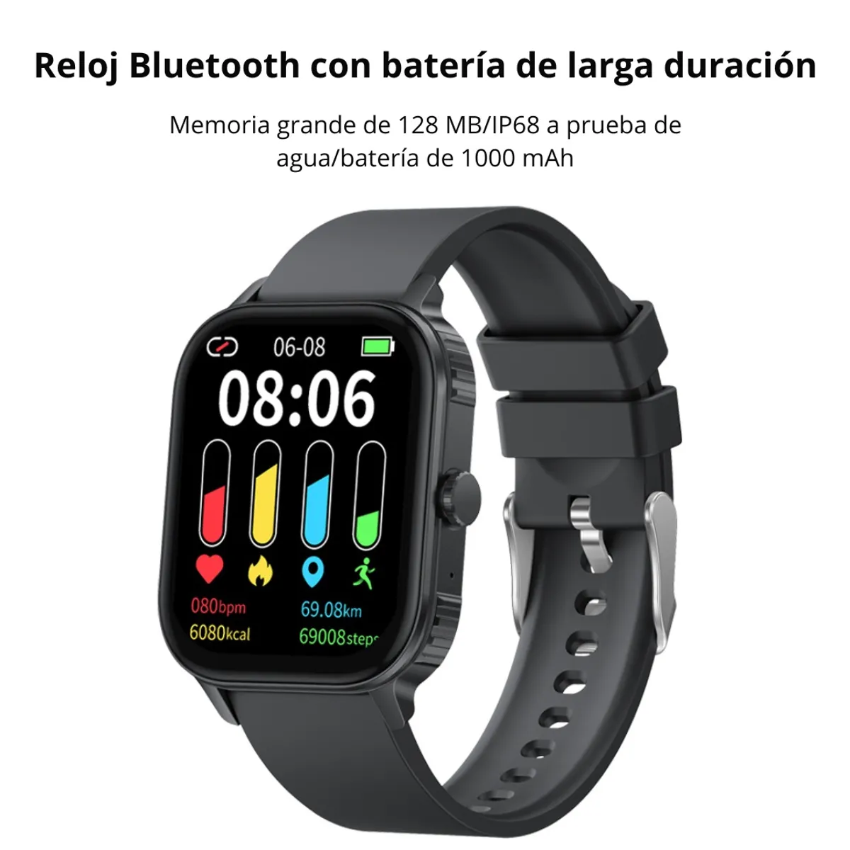 GENERICO - Reloj Inteligente con Llamadas Notificaciones y Monitoreo de Salud