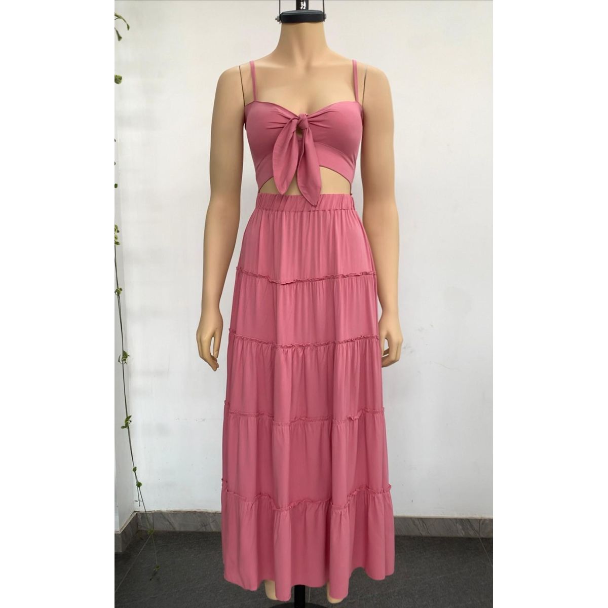 ALLEZ COLLECTION - MAXIVESTIDO CALI LARGO DOS PIEZAS