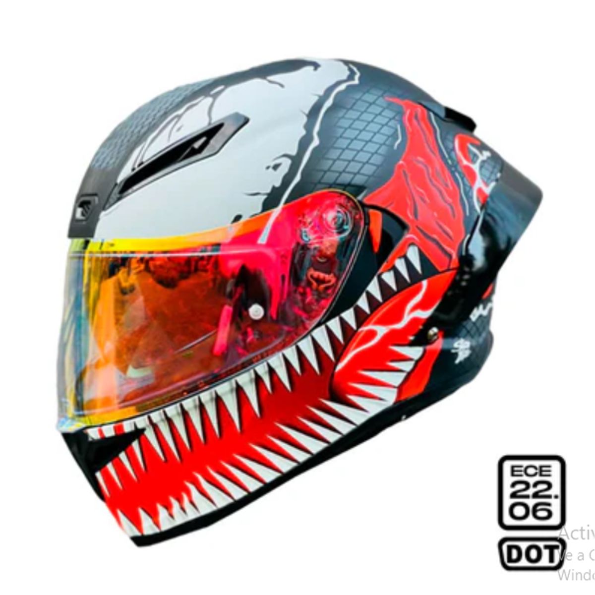 GENERICO - CASCO MOTO CASCO MOTO INCOOL DOBLE VISOR ANTIVENOM VISOR DIURNO