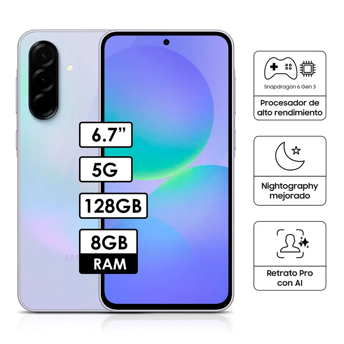 SAMSUNG - Galaxy A36 128GB 6GB RAM Morado