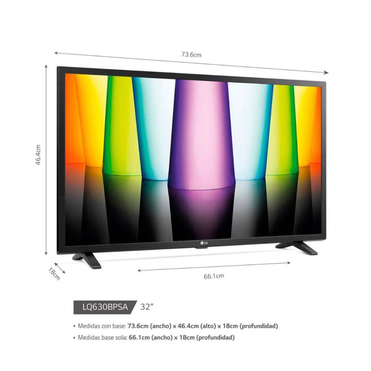 LG - TELEVISOR LG 32 SMART TV LED 32LQ600BPSA