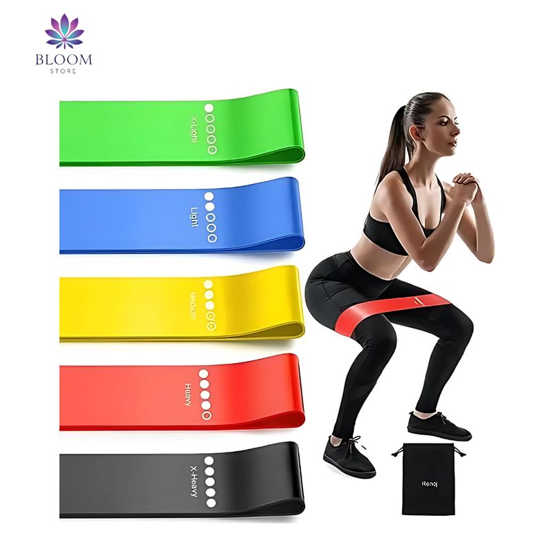 XFIT - KIT DE LIGAS ELÁSTICAS  PILATES YOGA SET FUNCIONAL