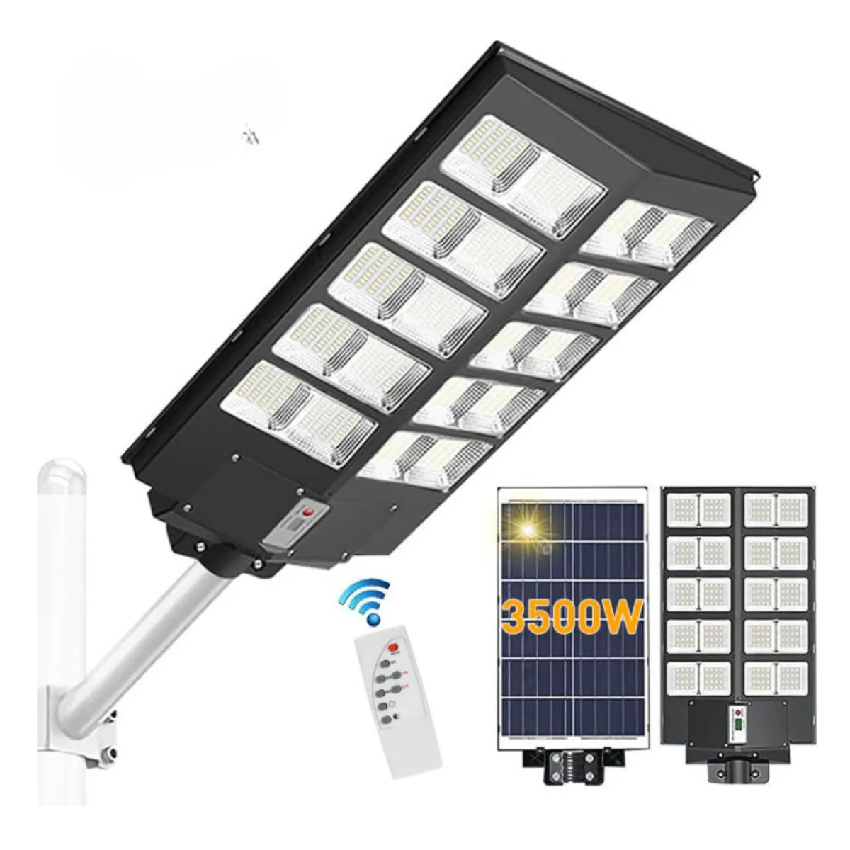 OEM - Lampara Solar con Luces Led y Energia Solar Control Remoto