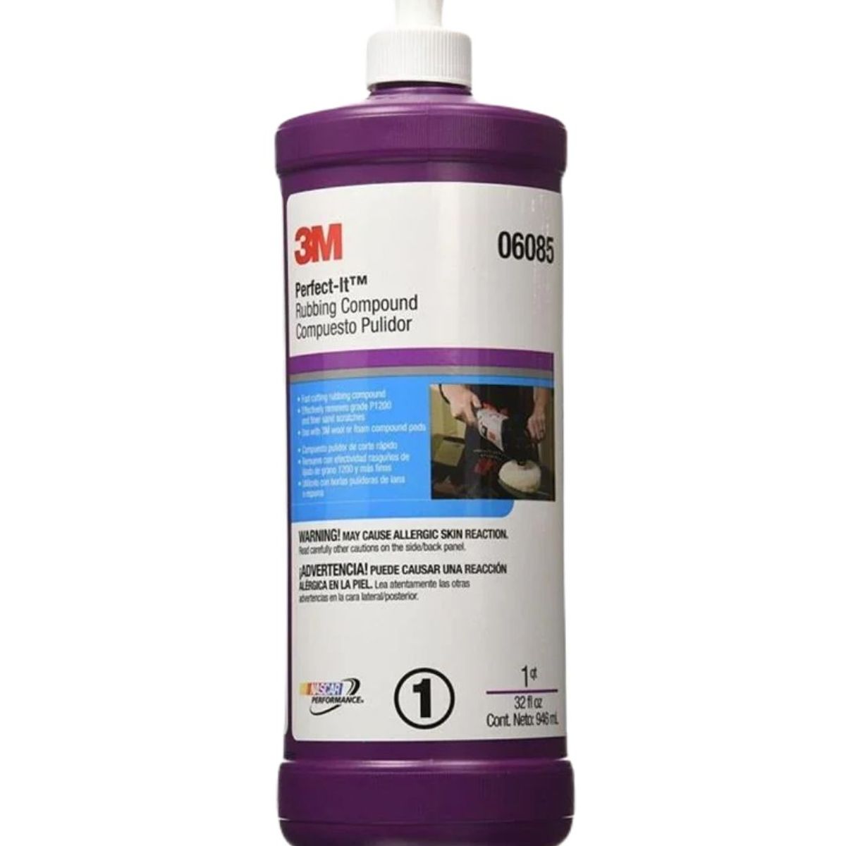 3M - 06085 EX COMPUESTO PULIDOR A MAQUINA 1LT (PASO1)