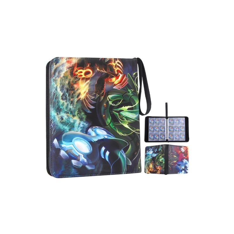 GENERICO - Folder 9 Pocket 900 Cartas Rayquaza Groudon
