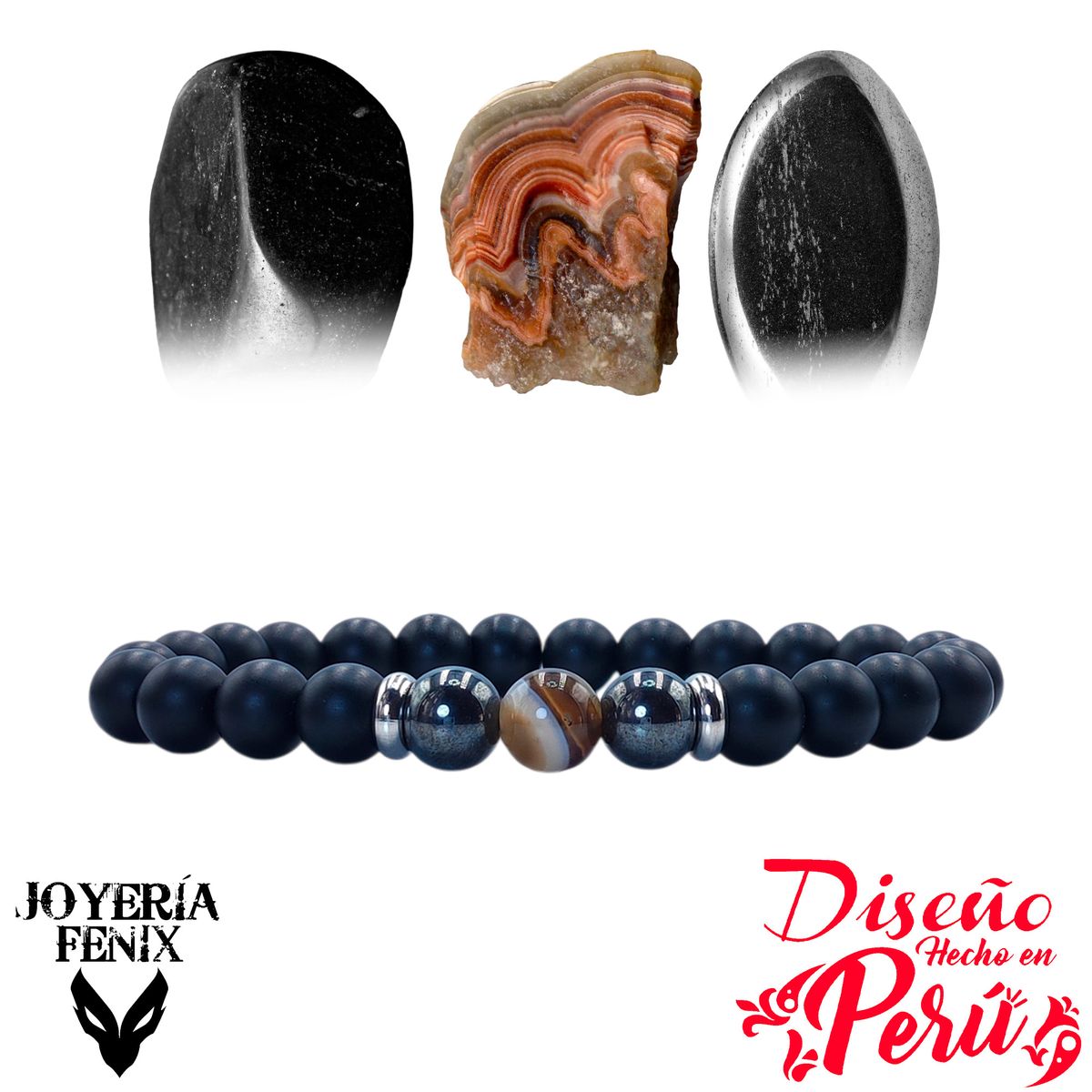 JOYERIA FENIX - Pulsera Ónix Especial - Joyería Fenix
