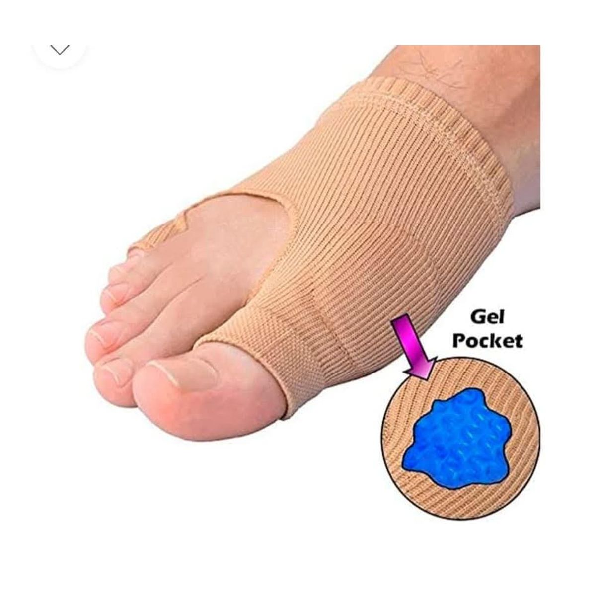 GENERICO - Protector metatarsal con gel ortopédico para juanetes