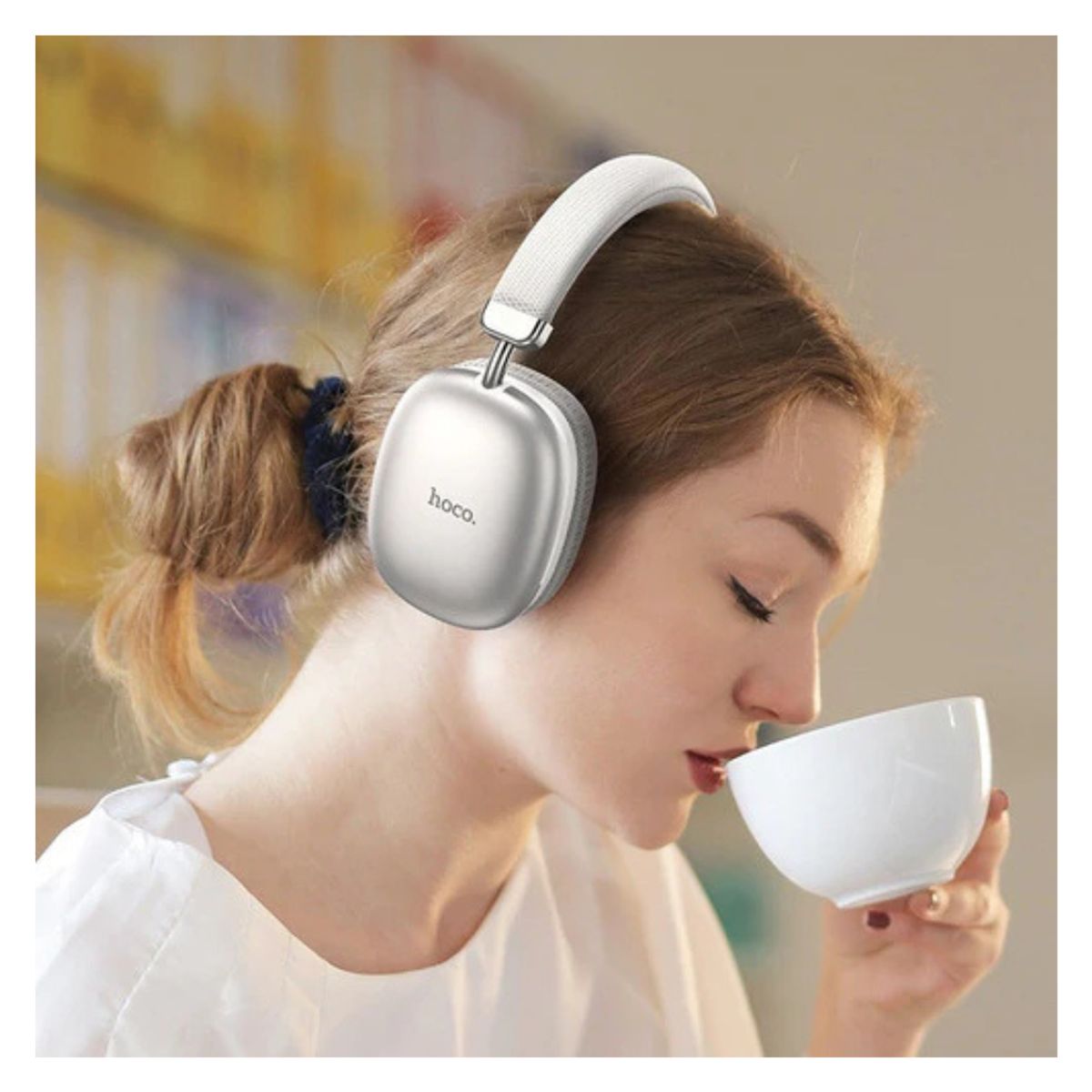 HOCO - Audífonos de Vincha Hoco W35 Bluetooth Inalámbricos Plata