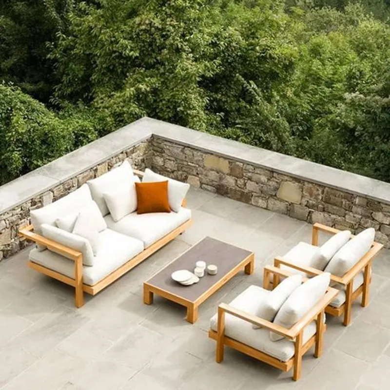 MOVENDA - Juego de terraza Baza 4 personas con mesa Movenda