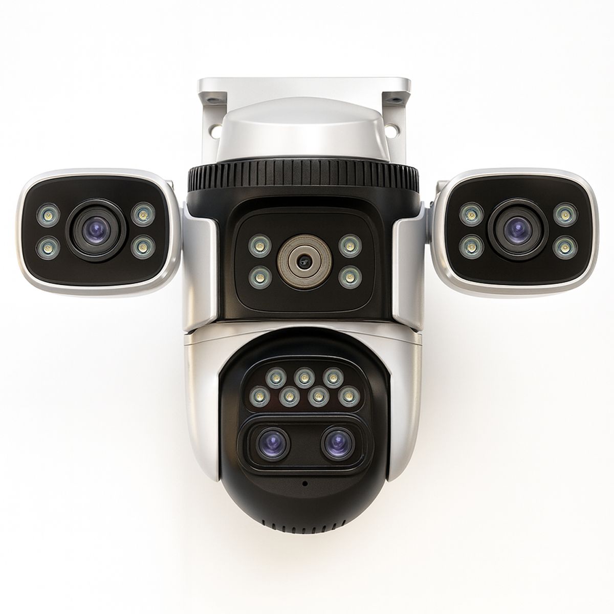 TRENDY TECH E I R L - Cámara de Seguridad 3 Lentes Zoom Optico 4K Visión Nocturna Graba Placas