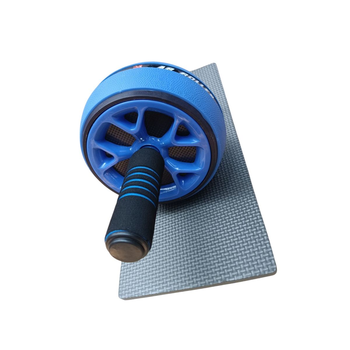 GENERICO - Rueda Abdominales Antideslizante Ejercicios No Ruidos con Mat Azul