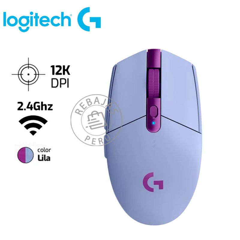 LOGITECH - Mouse Logitech G305 Lightspeed Wireless 12K DPI Gaming Lila