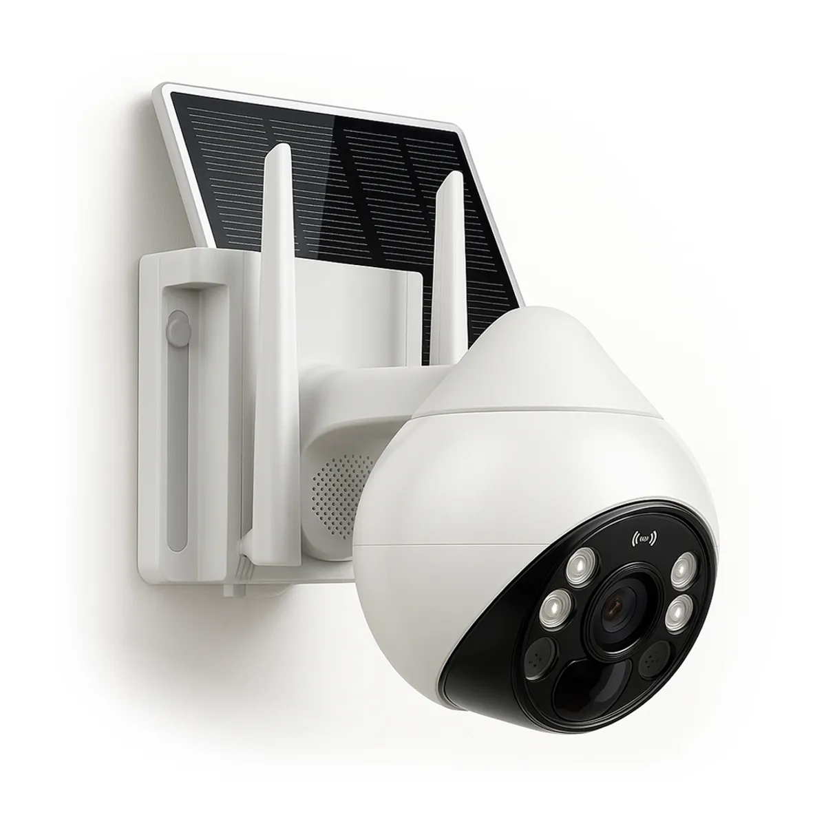 TRENDY TECH E I R L - Cámara de seguridad un lente Exterior Panel Solar con Chip SIM 4G FHD Alarma