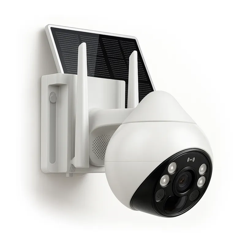 TRENDY TECH E I R L - Cámara de seguridad un lente Exterior Panel Solar con Chip SIM 4G FHD Alarma