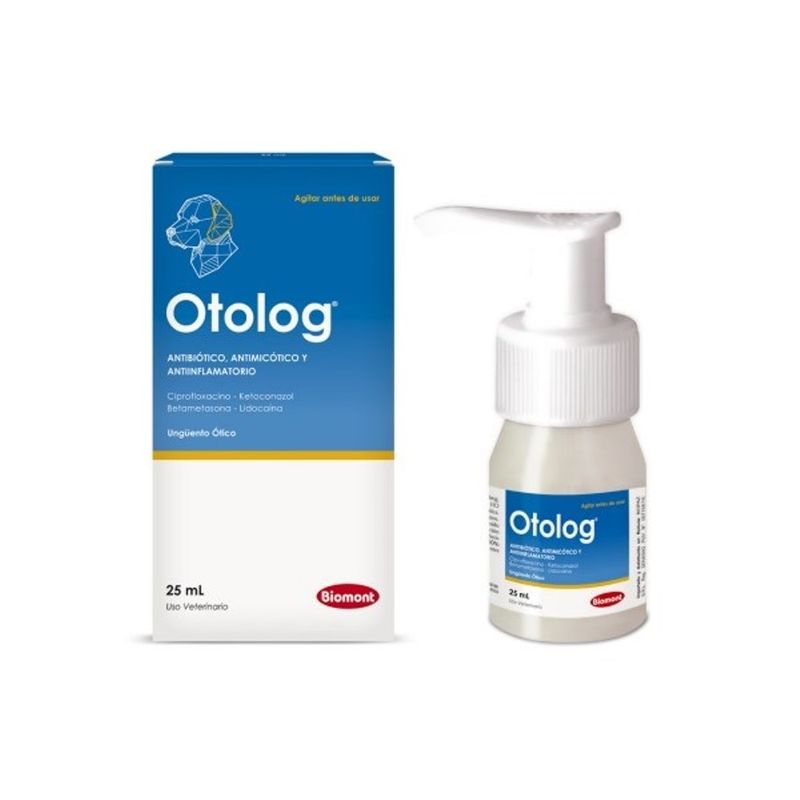GENERICO - Otolog Ungüento Ótico para Perros y Gatos 25 ml