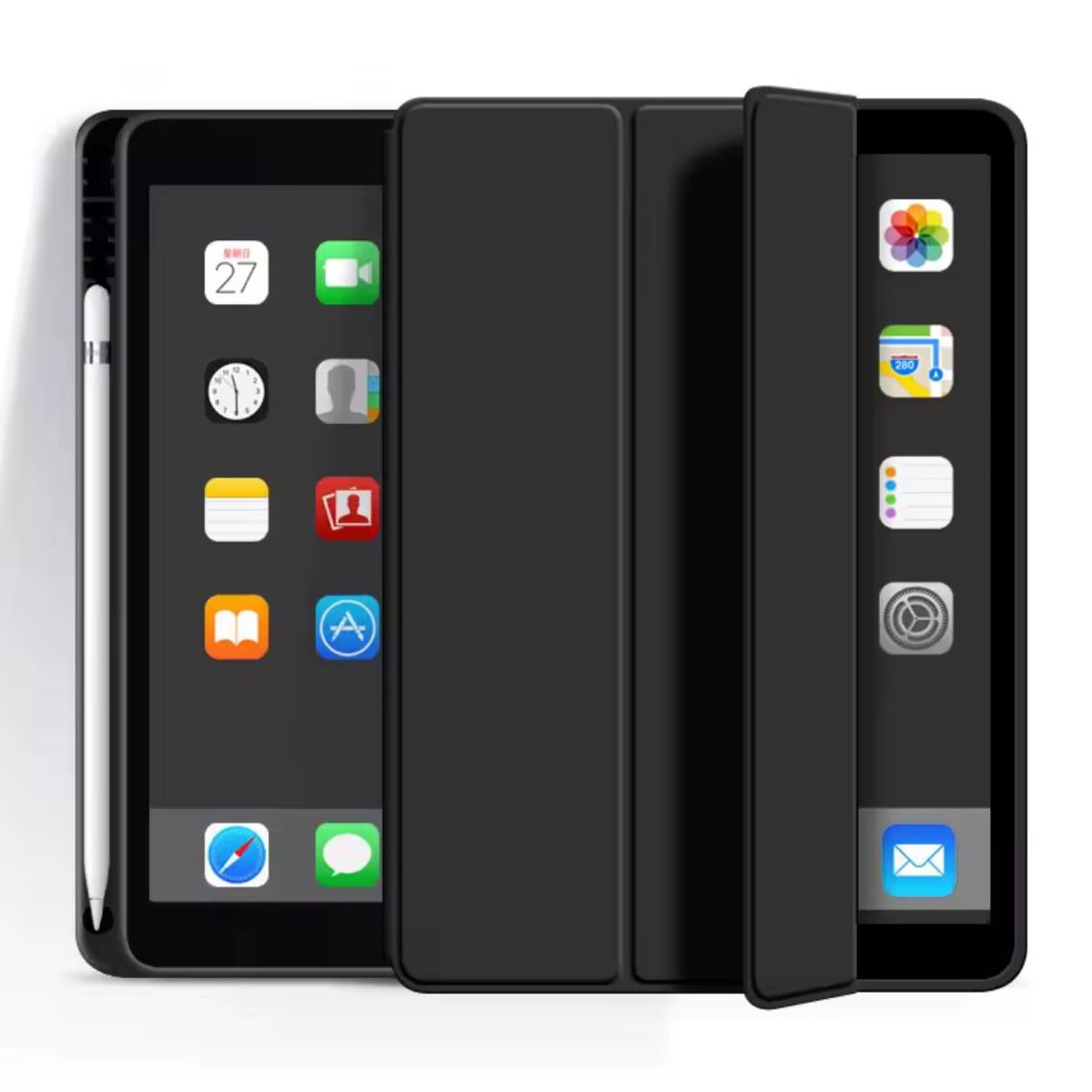 GENERICO - CASE FUNDA IMANTADO CON PENCIL DE REGALO PARA IPAD 10.2