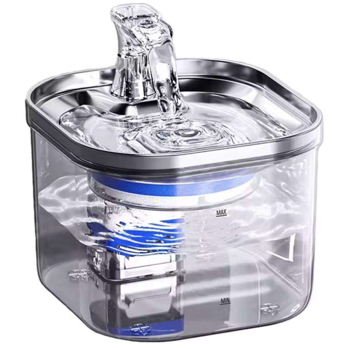 TRENDY TECH E I R L - Bebedero automático de Acero Inoxidable para Mascotas 2L