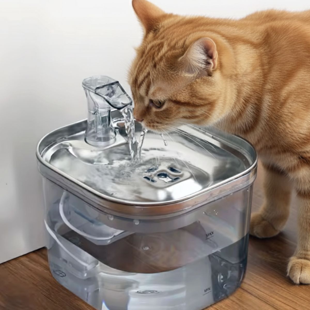 TRENDY TECH E I R L - Bebedero automático de Acero Inoxidable para Mascotas 2L