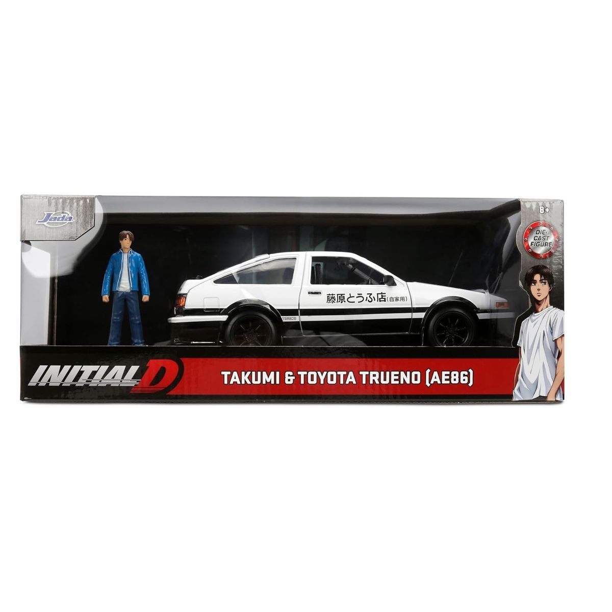 JADA TOYS - AUTO COLECCION TOYOTA TRUENO AE86 + TAKUMI ESCALA 1: 24
